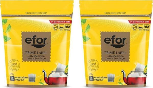 Efor  Demlik Poşet Çay Jumbo Prime Label 30Gr 35 Li X 2 Adet - Image 1