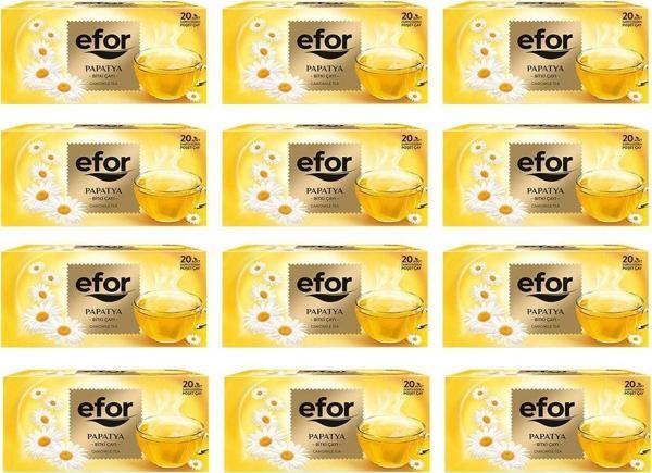Efor  Papatya Bardak Poşet Bitki Ve Meyve Çayı 20 Li X 12 Adet - Image 1