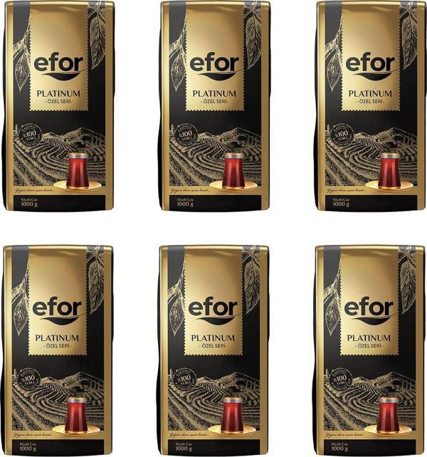Efor  Platinum Siyah Dökme Çay Özel Seri 1.000 Gr X 6 Adet - Image 1