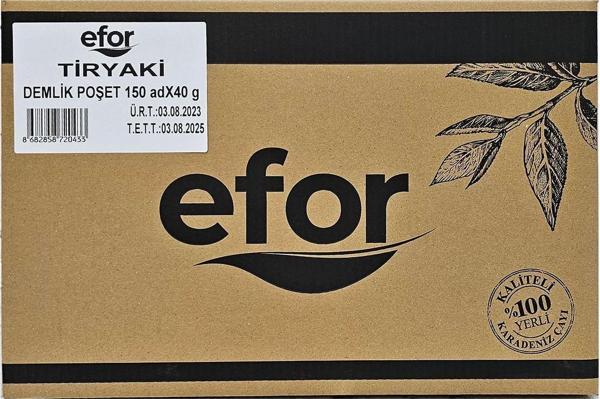 Efor  Tiryaki Jumbo Demlik Poşet Çay 40 Gr X 150 Adet (Dökme Koli) - Image 1