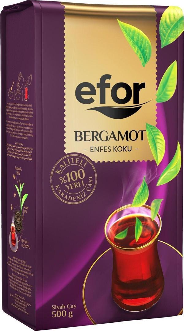 Efor Bergamot Aromalı Dökme Siyah Çay - 500Gr - Image 1