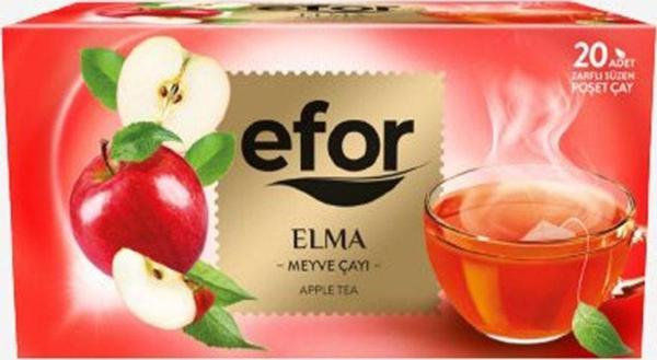 Efor Elma Bardak Poşet Bitki Ve Meyve Çayı 20'Li - Image 1