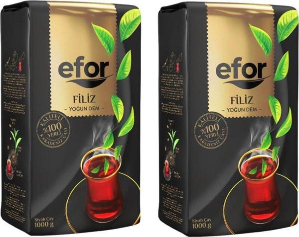 Efor Filiz Çay 1 Kg 2Li Set - Dökme Filiz Siyah Çay - Image 1
