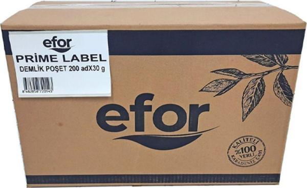 Efor Prime Label Jumbo Demlik Poşet Siyah Çay - 30Gr*200'Lü - Image 1