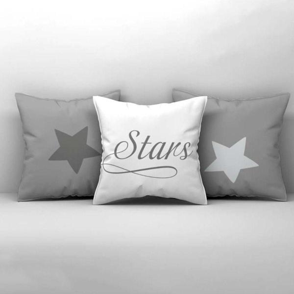 Cici Odam Çocuk Bebek Odası Kırlent Kılıfı Yıldızlı Stars - Image 1