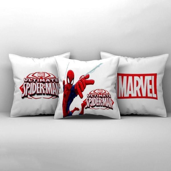 Cici Odam Çocuk Bebek Odası Kırlent Kılıfı Spiderman Örümcek Adam Marvel - Image 1