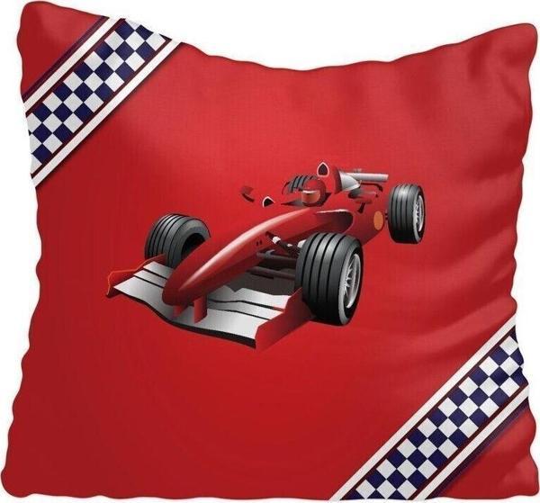 Cici Odam Kırmızı Formula 1 Yarış Araba Çocuk Bebek Odası Kırlent Kılıfı - Image 1