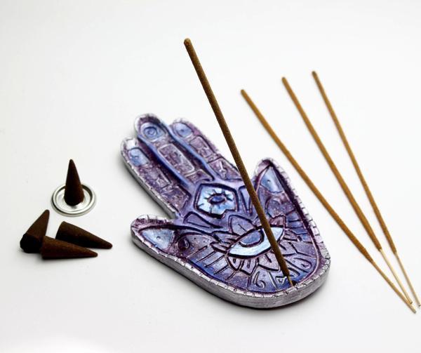 Vivusin Hamsa Tütsülük | Bereket Tütsülüğü | Özel Hediyelik Kutusunda - Mürdüm - Image 1