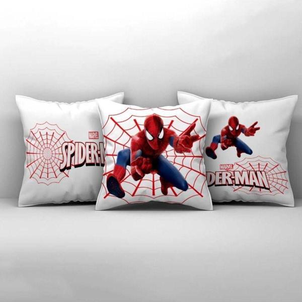 Cici Odam Çocuk Bebek Odası Kırlent Kılıfı Örümcek Ağı Spiderman - Image 1