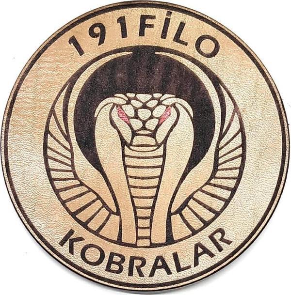 191 FİLO KOBRALAR Deri PEÇ - Arma - Askeri Patch - Image 1
