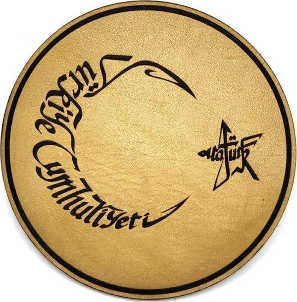 AYYILDIZ ATATÜRK Deri PEÇ - Arma - Askeri Patch - Image 1