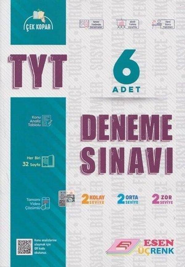 TYT 6'lı Deneme - Esen Üçrenk Yayınları - Image 1
