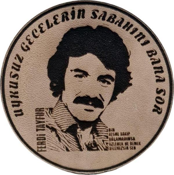 Ferdi TAYFUR Uykusuz Gecelerin Sabahını Bana Sor Deri PEÇ - Arma - Askeri Patch - Image 1