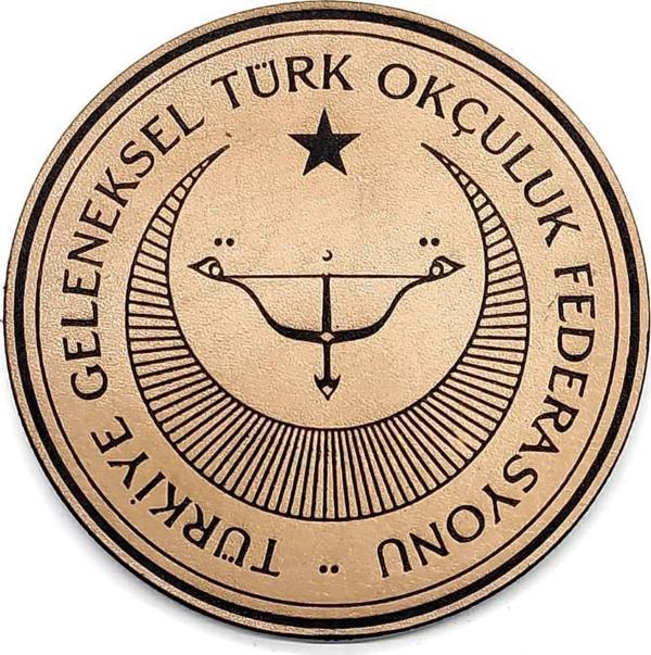 GELENEKSEL TÜRK OKÇULUK FEDERASYONU Deri PEÇ - Arma - Askeri Patch - Image 1