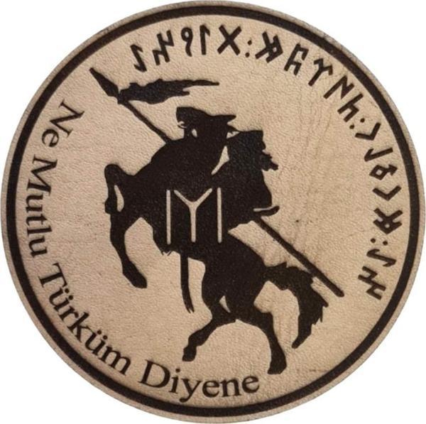 KAYI BOYU NE MUTLU TÜRKÜM DİYENE - Deri PEÇ - Arma - Askeri Patch - Image 1
