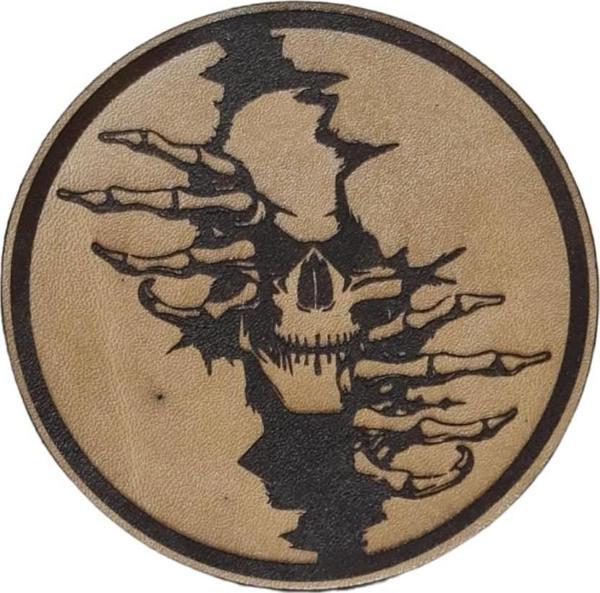 KURU KAFA NO:3 - Deri PEÇ - Arma - Askeri Patch - Image 1
