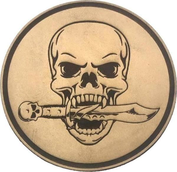 KURU KAFA NO:4 - Deri PEÇ - Arma - Askeri Patch - Image 1