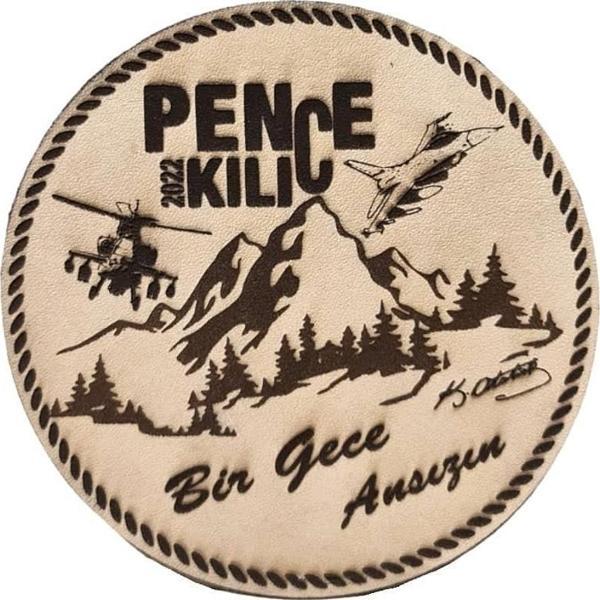 PENÇE KILIÇ HAREKATI - Deri PEÇ - Arma - Askeri Patch - Image 1
