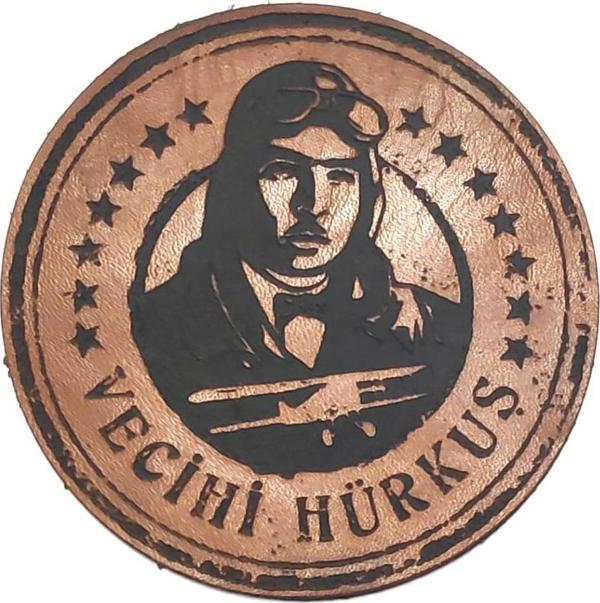 VECİHİ HÜRKUŞ Deri PEÇ - Arma - Askeri Patch - Image 1