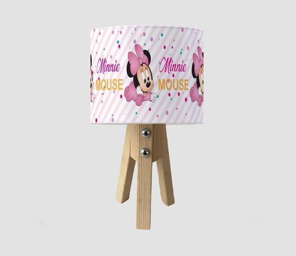 Cici Odam Çocuk Bebek Odası Abajur Puantiyeli Minnie Mouse - Image 1