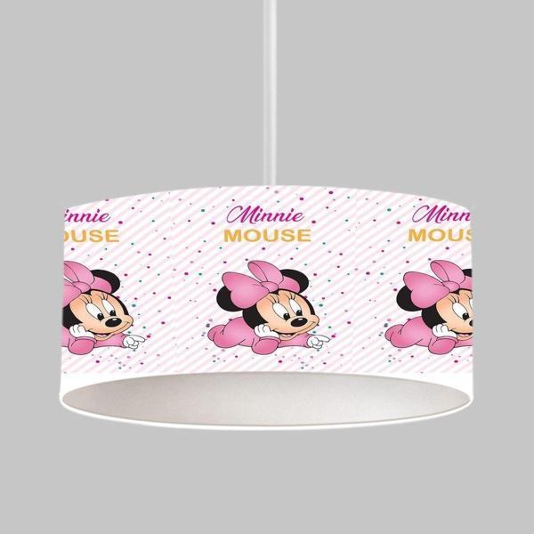 Cici Odam Çocuk Bebek Odası Sarkıt Avize Puantiyeli Minnie Mouse - Image 1