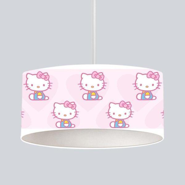 Cici Odam Çocuk Bebek Odası Sarkıt Avize Kalpli Hello Kitty - Image 1
