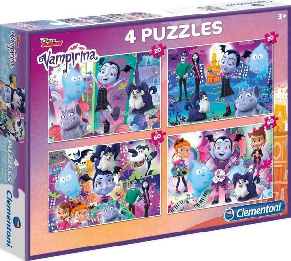 Clementoni 4 in 1 Puzzle Disney Junior Vampirina 4 ü 1 Arada Yapboz 2 Adet 20 Parçalı 2 Adet 40 Parçalı Yapboz Seti - Image 1