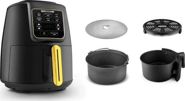 Karaca Air Pro Cook 3 in 1 XL Airfryer Black Gold - Image 1