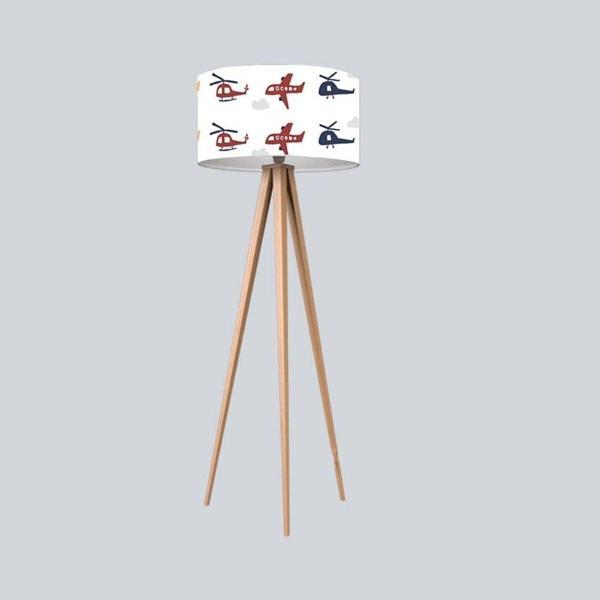 Cici Odam Çocuk Bebek Odası Lambader Bulutlu Uçak ve Helikopter - Image 1