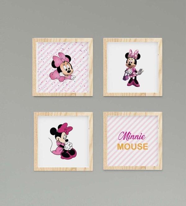 Cici Odam Çocuk Bebek Odası Tablo Puantiyeli Minnie Mouse - Image 1