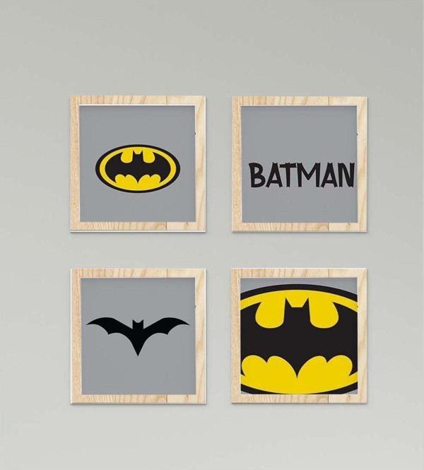 Cici Odam Çocuk Bebek Odası Tablo Batman Yarasa - Image 1