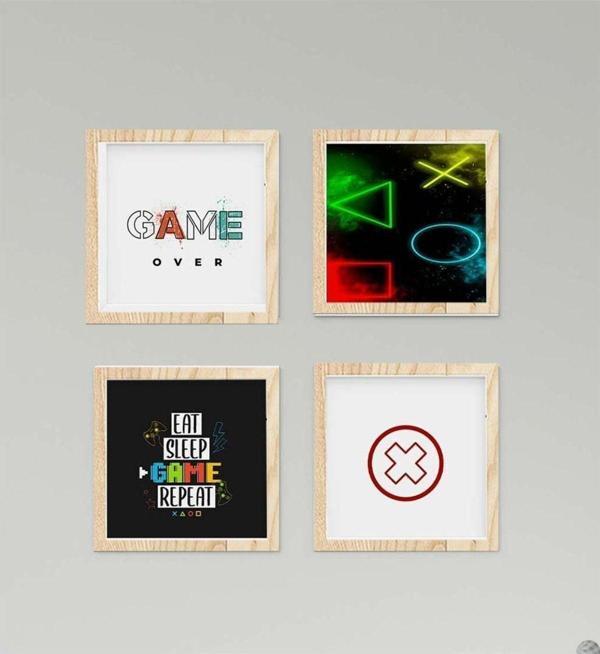 Cici Odam Çocuk Bebek Odası Tablo Game Over Oyun Temalı - Image 1