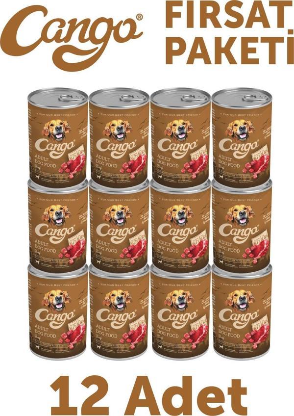 Cango Yaş Yetişkin Köpek Maması Etli 415GR 12Li - Image 1