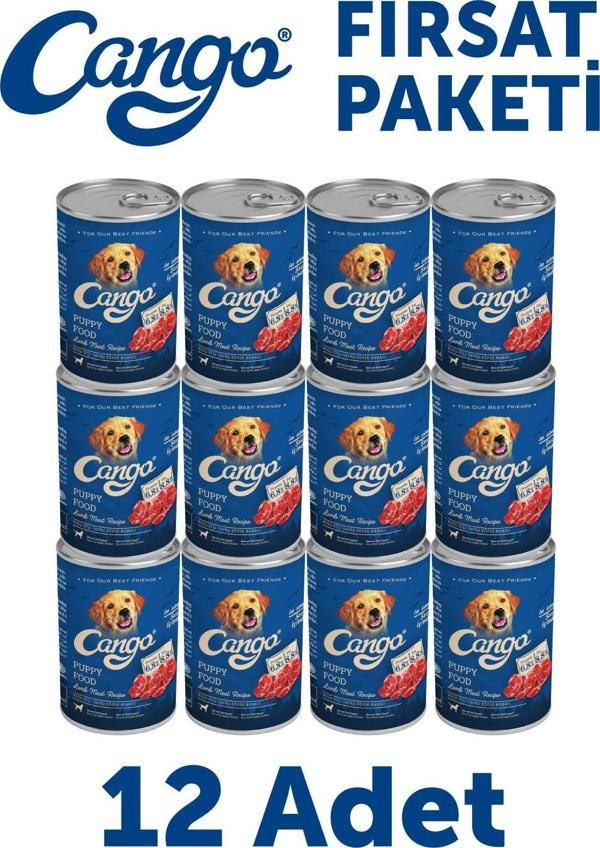 Cango Yavru Yaş Köpek Maması Kuzu Etli 415Gr 12Li - Image 1