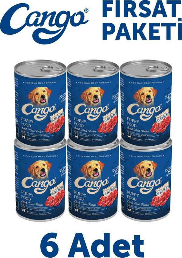 Cango Yavru Yaş Köpek Maması Kuzu Etli 415Gr 6Lı - Image 1