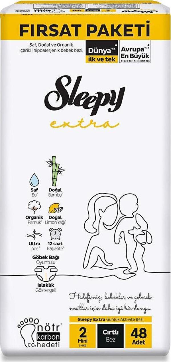 Sleepy Extra Bebek Bezi 2 Beden 48 Adet - Image 1