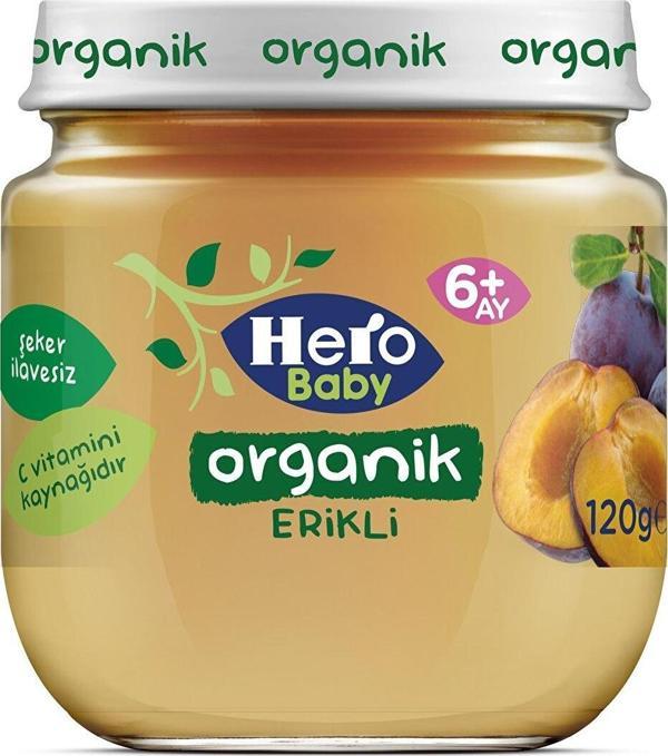 Hero Baby Organik Erikli Kavanoz Mama 120 gr - Image 1