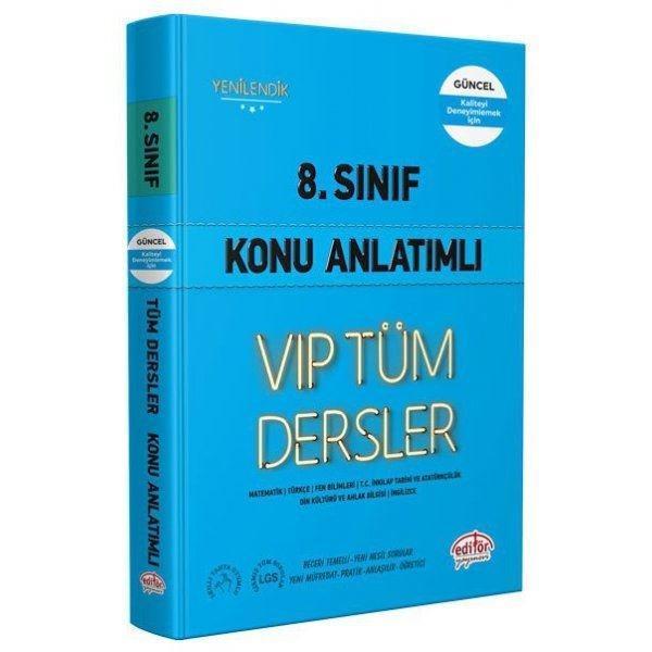 8.Sınıf VIP Tüm Dersler Konu Anlatımlı - Mavi Kitap - Editör - Image 1