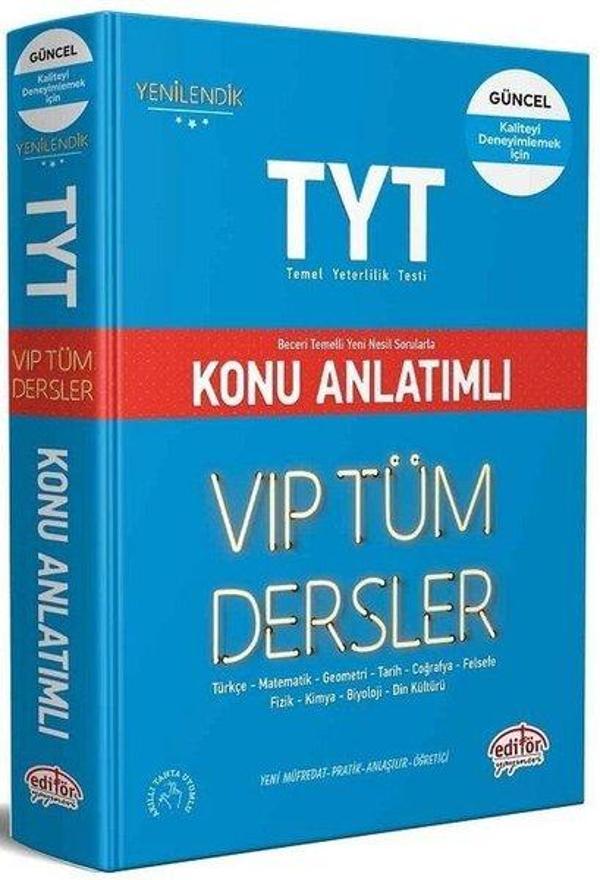 TYT VIP Tüm Dersler Konu Anlatımlı - Editör - Image 1