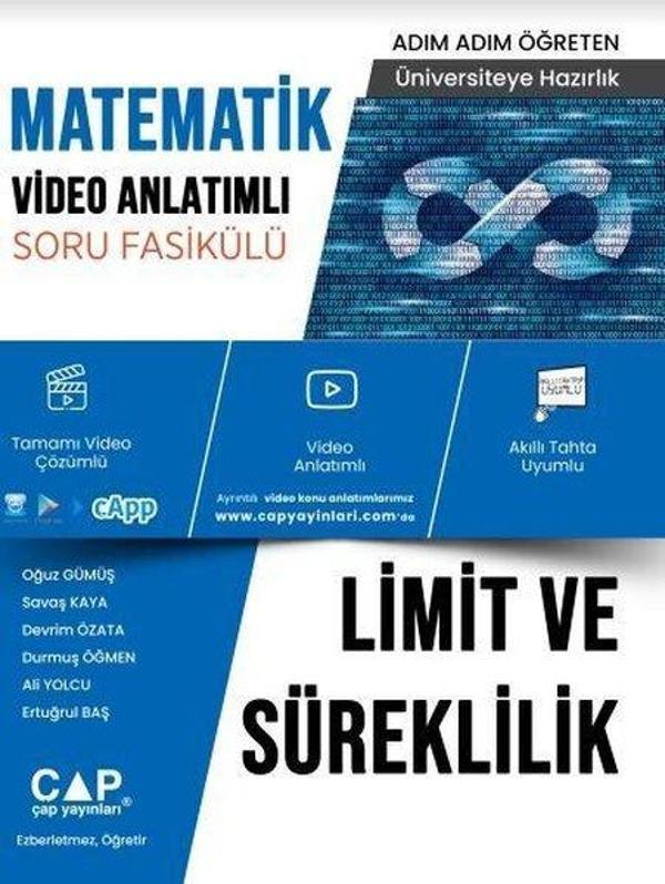 Matematik Limit ve Süreklilik Konu Anlatımlı Soru Bankası - Çap Yayınları - Image 1