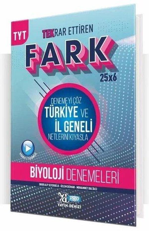 TYT Biyoloji Fark 25x6 Tekrar Ettiren Deneme - Yayın Denizi Yayınları - Image 1