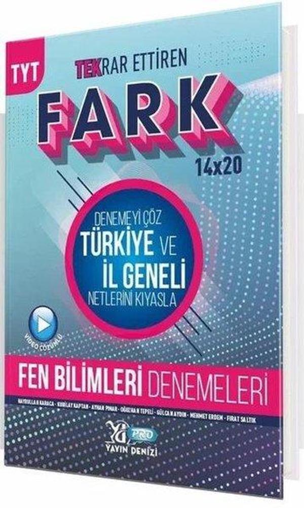 TYT Fen Bilimleri Fark 14x20 Tekrar Ettiren Deneme - Yayın Denizi Yayınları - Image 1