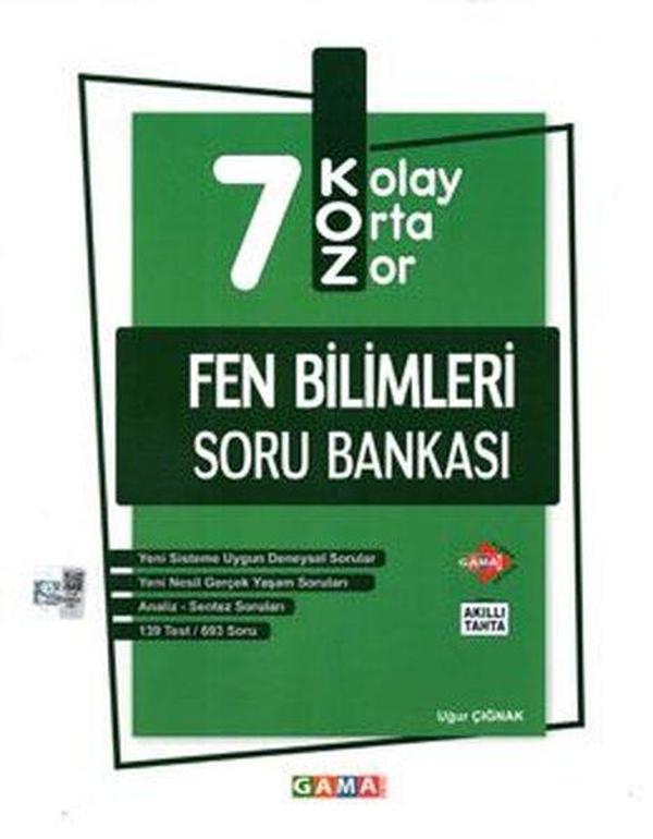 7.Sınıf KOZ Fen Bilimleri Soru Bankası - Gama Okul - Image 1