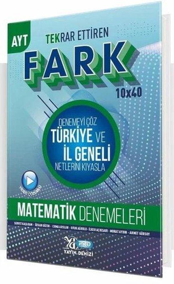 AYT Matematik Fark 14x40 Tekrar Ettiren Deneme - Yayın Denizi Yayınları - Image 1