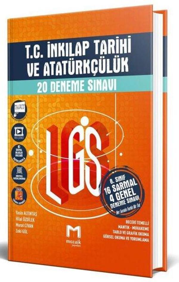 8.sınıf LGS T.C İnkılap Tarihi ve Atatürkçülük Deneme 20'li - Mozaik - Ders Kitapları - Image 1