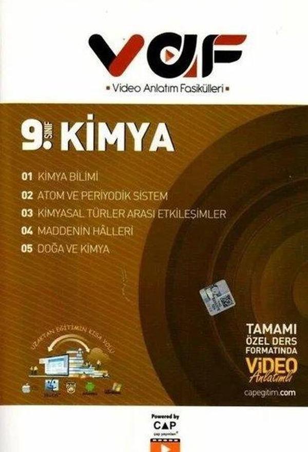 9.Sınıf Kimya Video Anlatım Fasikülleri - Vaf Yayınları - Image 1