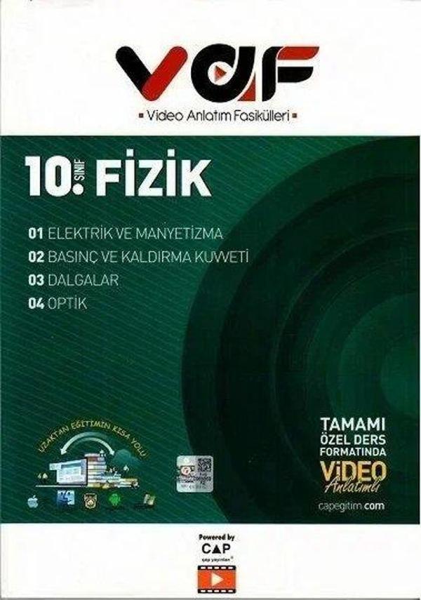 10.Sınıf Fizik Video Anlatım Fasikülleri - Vaf Yayınları - Image 1