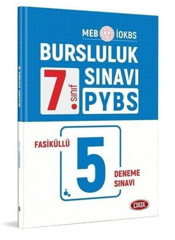 7.Sınıf PYBS Bursluluk Sınavı Fasiküllü 5 Deneme - Data Yayınları - Ders Kitapları - Image 1