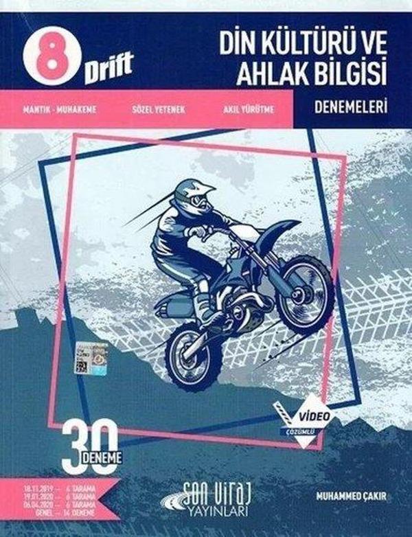 8.Sınıf Din Kültürü ve Ahlak Bilgisi Drift Deneme 30'lu - Son Viraj Yayınları - Image 1