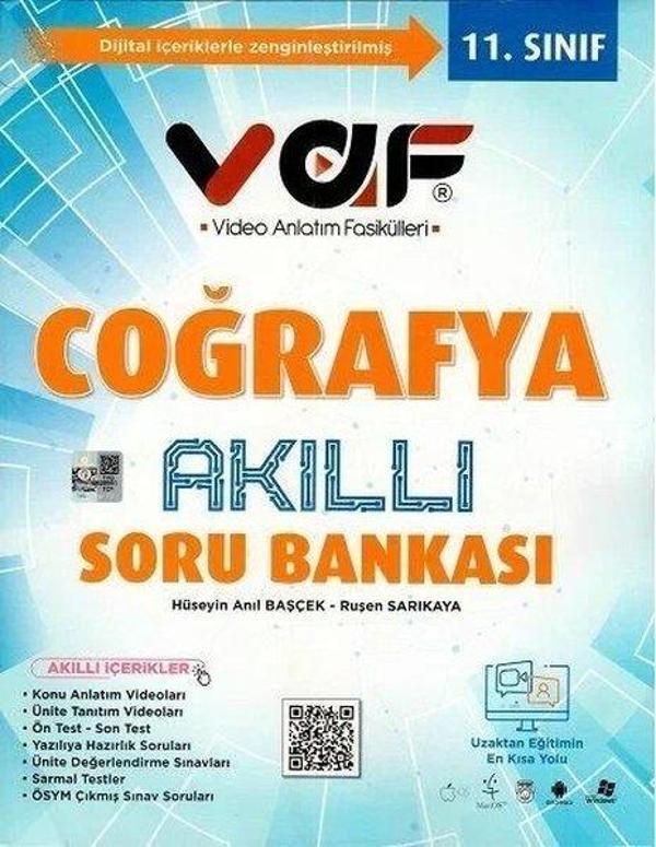 11.Sınıf Coğrafya Akıllı Soru Bankası - Vaf Yayınları - Image 1
